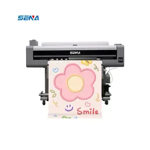 Printer Format lebar Inkjet UV LED 3D otomatis penuh CMYK + pernis Digital Roll untuk Roll Printer untuk Poster gambar kertas dinding