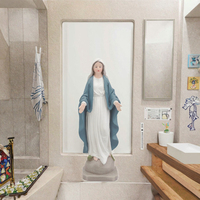 Statue de la Vierge Marie, Notre-Dame de Grâce, en résine, 8,54 pouces, décoration catholique pour la maison, artisanat religieux, icône pour la maison et l'église