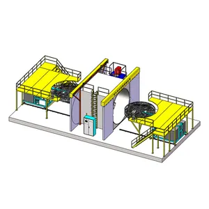 Benfan macchina per la produzione di prodotti in plastica a due braccia macchina per lo stampaggio rotazionale a navetta