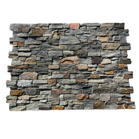 Vente flash Pierre de parement en quartz bleu  Panneau de revêtement mural Pierre artificielle 3D pour la décoration murale