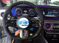 Volant semi-carbone avec écran OLED pour Mercedes Benz AMG C43 C190 Coupé E53 G63 G550 W205 W213 W176 W204 W205
