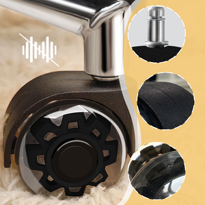 عجلات أثاث سوداء <span class=keywords><strong>2</strong></span> بوصة عجلات مزدوجة تحمل حمولة عالية 50 بو الخروع الأعمال السوداء الحديثة مكتب عجلة - Product Image 5