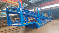 Semi-remorque tracteur AOTONG à 2/3 essieux pour le transport de 6 à 10 voitures, porte-véhicules double étage pour SUV/MPV avec système hydraulique