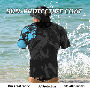 Quick-Dry Eco-Friendly Spandex/Nylon Unisex <b>Sun</b> Protective Rashguard Casual Coat Hooded <b>Hat</b> Anti-UV Jacket <b>Sun</b>-protective - Product Image 2