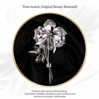 Broche Rose Multifonctionnelle, Accessoire de Vêtement Polyvalent pour Femme, Idéale pour Manteau et Corsage