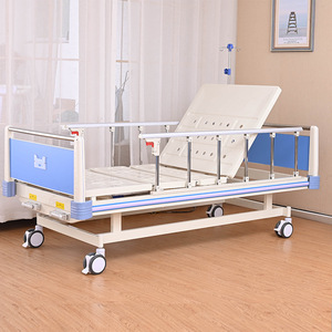 Cama de Hospital Fu Sen FS-A06 Manual con Manivela Simple o Doble, Ajustable en Respaldo y Elevación de Piernas, para Cuidado de Pacientes - Product Image 4