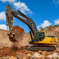 Excavator Crawler Tropis Pendingin 241kW 34T Pompa Mekanik Inline Mesin Penggali Hidrolik Berat untuk Pekerjaan Pemindahan Tanah