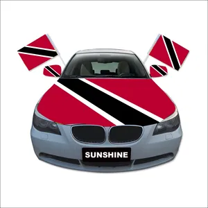 Sunshine Cheap Made Custom Country presidenziale car national window mirror hood flag di Trinidad e Tobago