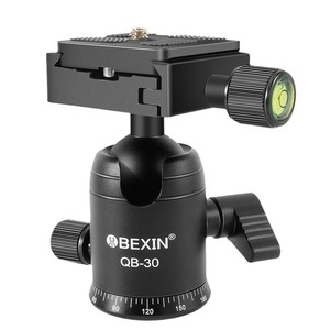 ขาตั้งกล้องแบบหัวบอลขนาดเล็ก Bexin QB-30 ทำจากอลูมิเนียมอัลลอยด์ พกพาสะดวก พร้อมระดับน้ำ - Product Image 5