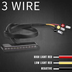 ชุดไฟท้าย LED สำหรับมอเตอร์ไซค์ ไฟเบรกหลังแบบดัดแปลง สำหรับฮาร์เลย์ ครุยเซอร์ ชอปเปอร์ ไฟส่องป้ายทะเบียนแบบยูนิเวอร์แซล - Product Image 4