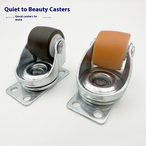 Nhiệm Vụ Nặng Nề 0.8 Inch Bánh Xe Phổ Thấp Trung Tâm Trọng Lực Caster Câm Mang Cao Su Nhựa Phòng Ăn Phòng Tắm Phòng Khách Tủ Đông - Product Image 5