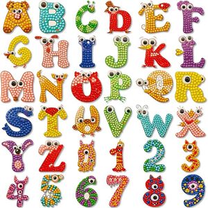 Thư Số Kim Cương Bức Tranh Dán Bộ Dụng Cụ Kim Cương Nghệ Thuật Bảng Chữ Cái Sticker Thủ Công Với Đá Quý Công Cụ Cho Trẻ Em Của DIY Thủ Công Mỹ Nghệ - Product Image 5