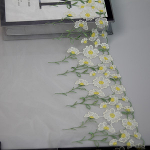 Thanh Lịch 3D pháp Tulle ren 100% polyester đính cườm đính thêu vải đầy màu sắc hoa các bản vá lỗi - Product Image 6