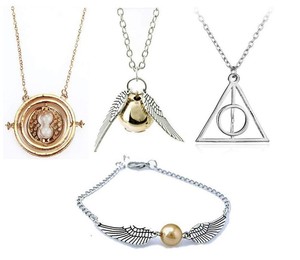 Pulsera del Colegio Hogwarts de Magia y Hechicería, alas de Snitch doradas, pulsera de plata <span class=keywords><strong>antigua</strong></span>, stock al por mayor - Product Image 1