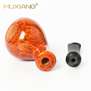 Muxiang Tobacco Pipe Bent Type Sandalwood Briarwood Handmade Smoking Pipe For Men - Product Image 3