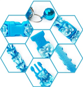 Collar ajustable de nailon para perros y gatos, Collar con campana para mascotas, estampado barato, con lazo duradero, para tiendas de comercio electrónico - Product Image 4