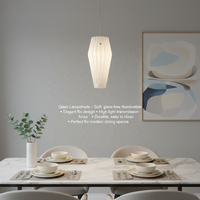 Abat-jour en verre de style côtier traditionnel pour lampe de plafond, idéal pour la maison et l'hôtel, éclairage minimaliste, couvercle de lampe en verre