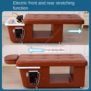 Kisen Good Design Shampoo <b>Bed</b> Massage Table <b>Space</b>-<b>saving</b> Salon Furniture Special Design Surface Slides Electrically - Product Image 6