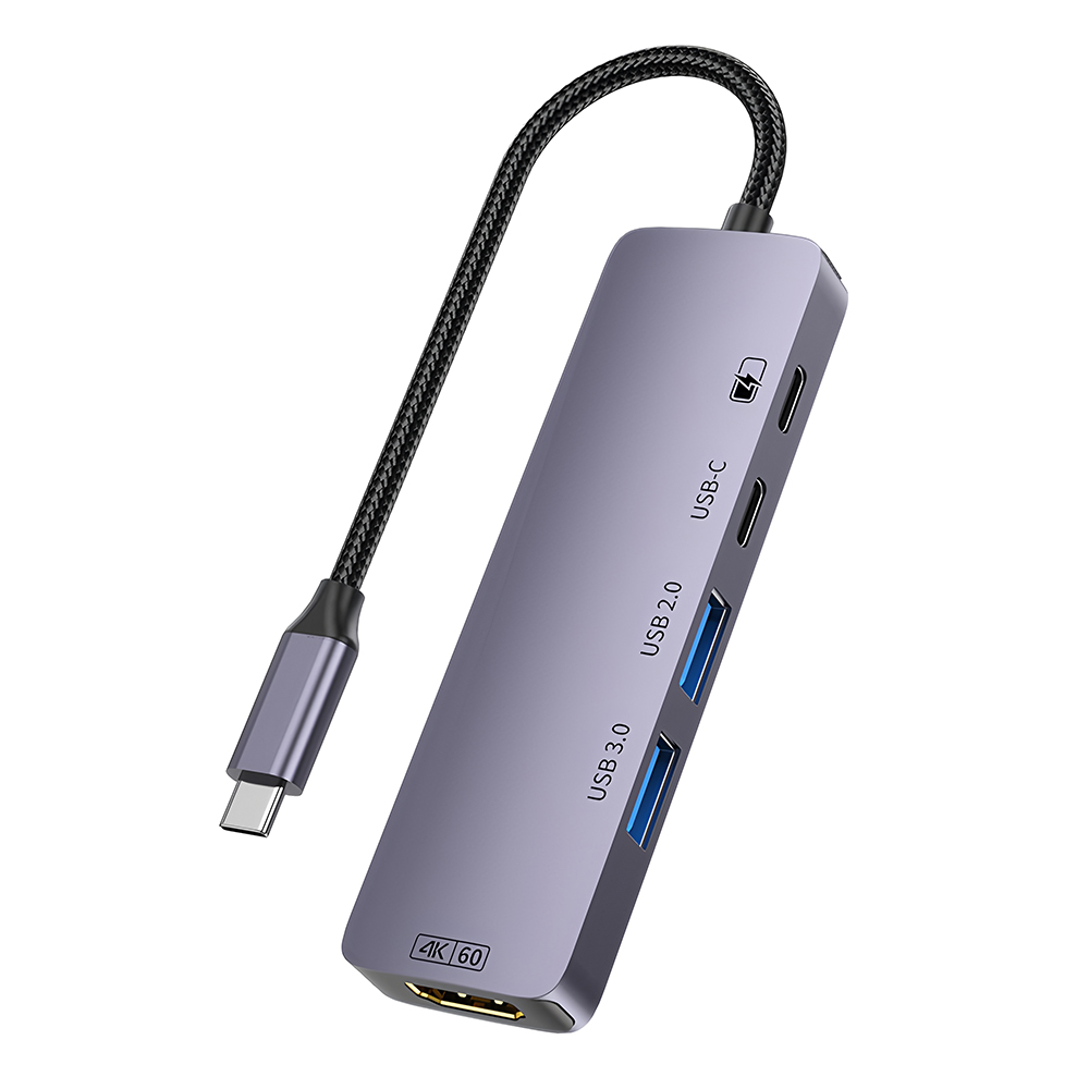 Gris --------   (5 en 1) 4K60Hz