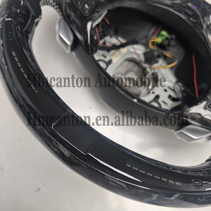 Volant de direction de voiture en cuir et fibre de carbone forgée avec LED, modèle M Sport, populaire pour la vente en gros, compatible BMW E90 E91 E92 E93 Série 3 - Product Image 6
