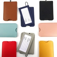 Étiquettes de bagages en cuir PU imprimables UV personnalisées, légères, pour cadeaux promotionnels et offres d'entreprise