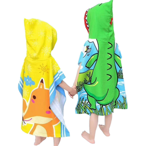Any logo Print <strong>Children</strong> Kids <strong>Swim</strong> Towelling Poncho <strong>Towel</strong> - Product Image 2