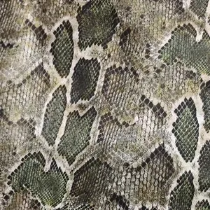 Модная искусственная Синтетическая кожа с тиснением стрейч змеиная кожа для курток, брюк, юбок