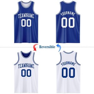 Custom Reversible Basketball Jerseys Men Youth Personalized Team <b>Name</b> Number Breathable Sports Uniform Sublimated 320g - Product Image 2