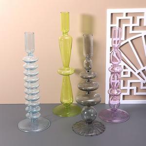 Custom-Made Glassware Vases in Art Deco Design Various Designs for Decorative Usage Multiple Colors <strong>Candle</strong> <strong>Holder</strong> Available - Product Image 3