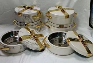 Cazuela Térmica con Detalles Dorados Estilo Real, 2.5L 3L 3.5L, Recipiente Aislado para Mantener la Comida Caliente, Ideal para Servir Múltiples Platos - Product Image 2