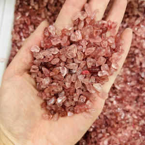 Commercio all'ingrosso di alta qualità naturale rosso fragola quarzo trucioli di cristallo di quarzo Reiki di guarigione ghiaia per la decorazione della stanza - Product Image 2