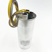 Condensateur à film mince CBB65 24+65uF 250V pour fonctionnement de moteur AC, boîtier en aluminium XINRUIDA pour machine à laver, certifié par l'usine