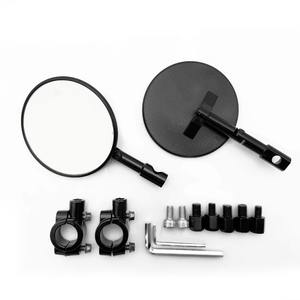 กระจกมองหลังมอเตอร์ไซค์แบบติดปลายแฮนด์ พร้อมน็อต M8 M10 ใช้ได้กับมอเตอร์ไซค์ส่วนใหญ่ จักรยานไฟฟ้า สกู๊ตเตอร์ ATV UTV - Product Image 1