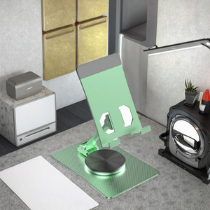 Soporte Ergonómico Portátil de Aleación de Aluminio para iPad, Altura Ajustable, Rotación de 360 Grados, Base Giratoria, Diseño Flexible para Escritorio - Product Image 3