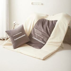 Custom Logo Soft Flannel Pillow Blanket, 2 in <b>1</b> Airplane Pillow <b>for</b> Business <b>Gifts</b> and Promotions - Product Image 2