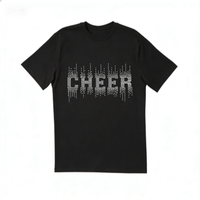 Transferts thermocollants personnalisés en strass pour T-shirts – Motifs Bling pour la cheerleading