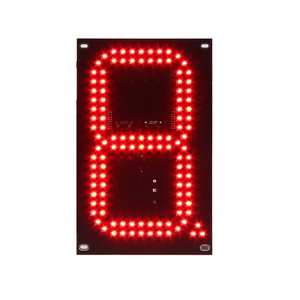 Alta luminosità 8 pollici bianco rosso verde blu giallo singolo LED cifra 8 Display stazione di servizio a LED elettronico cifra Display prezzo - Product Image 2