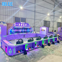 Machine de jeu de course compétitive BLEE pour parc d'attractions, 4 à 8 joueurs, avec volant sauvage, pour enfants