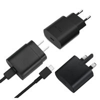 Chargeurs PD à vente chaude 25W Prise US/EU Adaptateur secteur USB-C TA800 Chargeur mural pour Samsung Galaxy Note10 S21 A71 A90 A80