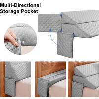 Bed Gap Filler Matratze Kopfteil Keil kissen King Size Kissen für Zuhause Dekorativ mit Handy tasche
