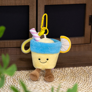 Porte-clés en peluche Palmier de coco et Coffre au trésor, Jouet compressible apaisant taille palmier, Pendentif de sac, Compagnon anti-stress - Product Image 5