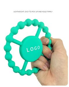 Anneaux de dentition pour bébés de 0 à 6 mois et de 6 à 12 mois, jouets sensoriels pour bébés, anneaux de dentition en silicone pour soulager les gencives douloureuses - Product Image 5