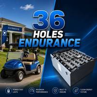 Batterie lithium pour voiturette de golf 48V 100Ah LiFePO4, remplacement pour batteries au plomb, compatible Club Car EZGO Yamaha, autonomie 36 trous, cycle profond, légère