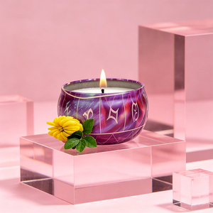 Tranquil Candle Packaging Oval Holder Natural Essence Promotion Crafted <b>Range</b> Display Boutique Refined Collection - Product Image 4