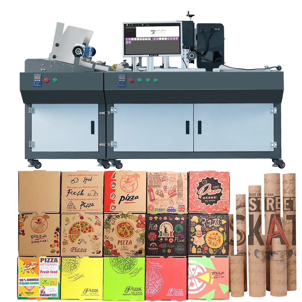 Kelier Digitaler Tinten strahl drucker Karton verpackung Kraft papiertüte Druckmaschine Wellpappe Single Pass Drucker