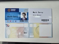 Kartu PVC Berwarna Asli Berkualitas Tinggi untuk Kontrol Akses, Kompatibel dengan Printer Multi-Merek RFID/NFC Cerdas Kalicnp CR80