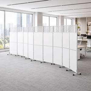 Paravent <span class=keywords><strong>Acoustique</strong></span> Pliant Léger et Autonome, Séparateur d'Espace Intérieur Portable pour Bureau Commercial Moderne - Product Image 2