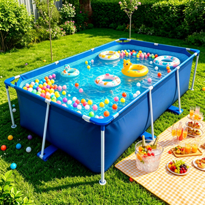 Piscinas elevadas de alta calidad para exteriores, piscina de PVC con filtro y accesorios de tuberías - Product Image 1