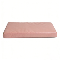 Lit pour chat et chien Yang Yang Pet Tech en tissu, luxueux, rose, rectangulaire, amovible, lavable, antidérapant, avec mousse à mémoire de forme