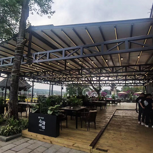 Toldo Plegable Deslizante de Aluminio - Sistema de <span class=keywords><strong>Rieles</strong></span> <span class=keywords><strong>para</strong></span> un Funcionamiento Suave, Cobertura Flexible con Techo de Tela Impermeable - Product Image 6